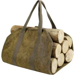 Large Canvas Firewood Carrier Bag Firewood Carrier Bag For Indoor Outdoor Use Storage Bag With Handles