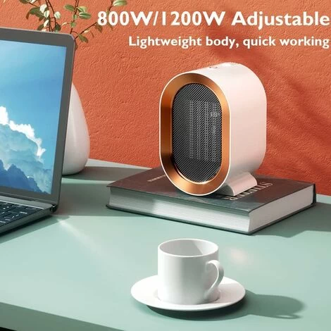 Bathroom Fan Heater PTC 1200W Ceramic Electric Heater Fan Heater Booster Heater Multiple Protection Safety Thermostat Rear Handle - Image 3