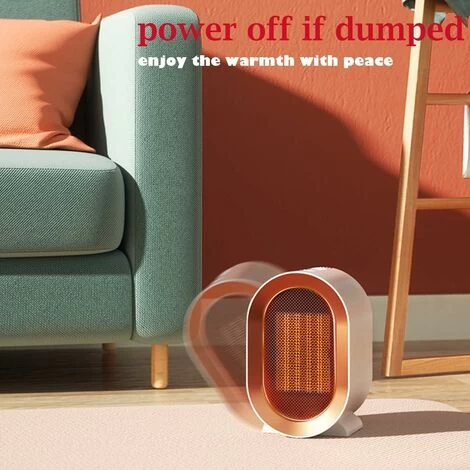 Bathroom Fan Heater PTC 1200W Ceramic Electric Heater Fan Heater Booster Heater Multiple Protection Safety Thermostat Rear Handle - Image 5