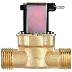 DC Water Valve, G1/2 DC 24V Normally Closed Brass Electric Magnetic Solenoid Valve For Water Control, Constant Current Constant Flow Hold And Water Monitoring Flow