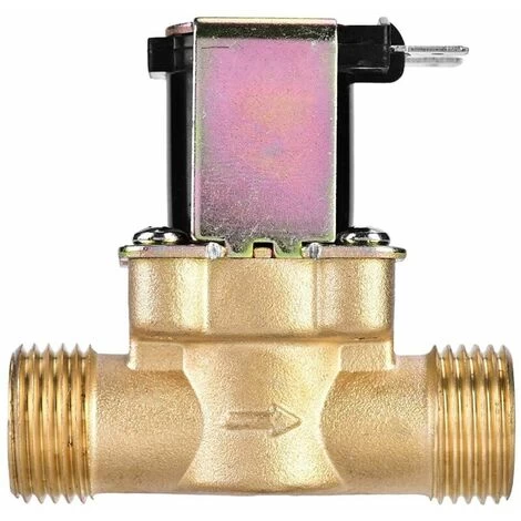 DC Water Valve, G1/2 DC 24V Normally Closed Brass Electric Magnetic Solenoid Valve For Water Control, Constant Current Constant Flow Hold And Water Monitoring Flow