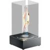 Aosta Bioethanol Square Eco Lantern - 18L X 18W X 35H - Stainless Steel/Glass - Steel