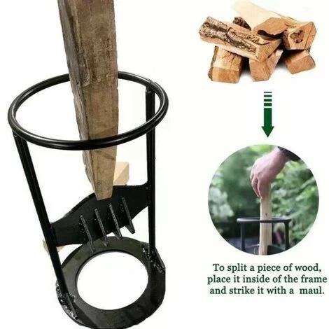Kindling Cracker Figure Wood Log Kindling Splitter For Splitting Wooden Logs Firemade Camp Barbecue Jardin Camping - Image 5