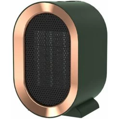 1200W Fan Heater Household Office Quiet PTC Heat Fast Heating Bedroom Safe And Energy Saving - Green