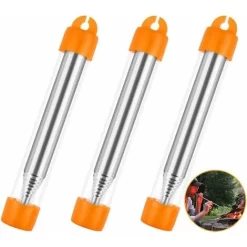 Pieces Pocket Bellows Fire Tube Stainless Steel Pocket Survival Blowing Fire Tube Telescopic Tube Starter Fire Tool For Camping Picnic Hiking BBQ