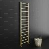 Walton 1600 X 500 Straight Towel Radiator - Brushed Brass