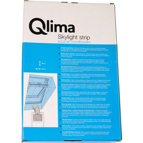 Portable Air Conditioner Window Fitting Kit WKR 01 Grey Qlima - Image 2