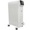 Oil Filled Radiator Digital Portable 2000W 9 Fin Thermostat Control White Remote