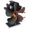 Stove Fan 5 Heat-powered Fuel-efficient Blades