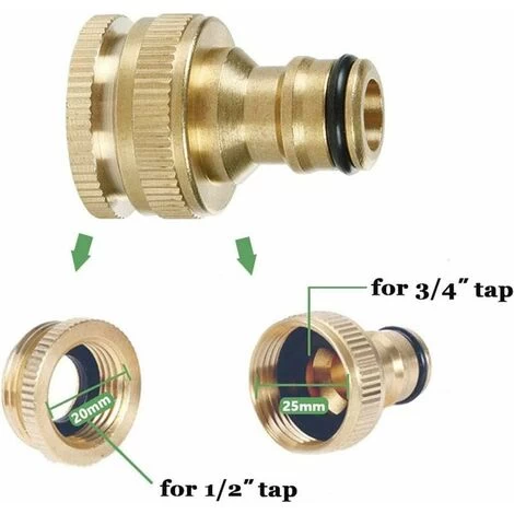 Pack Pure Copper Garden Hose Connector, Water Hose Connector - Image 4
