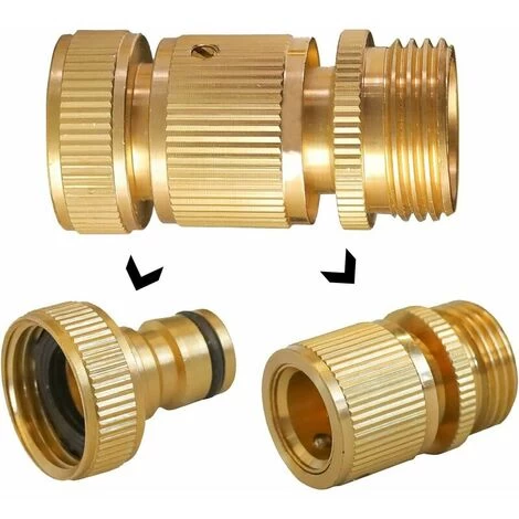 Pack Pure Copper Garden Hose Connector, Water Hose Connector - Image 5