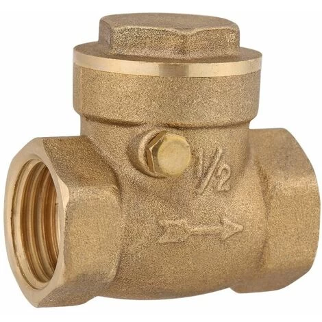 Female Thread Brass Check Valve Flapping Check Valve Compressor Connector Pump Tool Prevent Water Backflow