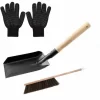 Charcoal Shovel And Stove Brush Set, Chimney Shovel And Brush, Stove Tidy Set