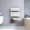 Meykoers Flat Panel Chrome Heated Towel Rail Bathrooms Heating Radiator 800x500mm