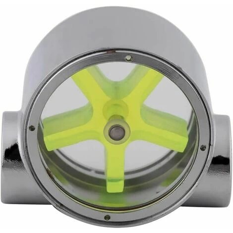 E Flowmeter Indicator Tungsten Alloy G1 / 4 Standard Female To Female Thread Computer Water Cooling Flow Indicator