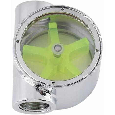 E Flowmeter Indicator Tungsten Alloy G1 / 4 Standard Female To Female Thread Computer Water Cooling Flow Indicator - Image 5