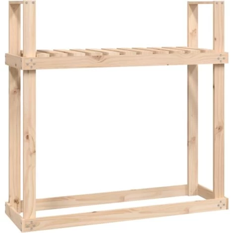 Firewood Rack 110x35x108.5 Cm Solid Wood Pine VidaXL
