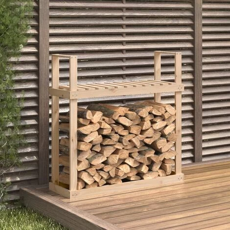 Firewood Rack 110x35x108.5 Cm Solid Wood Pine VidaXL - Image 2