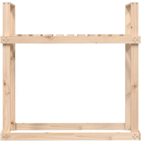 Firewood Rack 110x35x108.5 Cm Solid Wood Pine VidaXL - Image 5