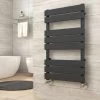 Heilmetz Flat Panel Heated Towel Rail Anthracite - 800 X 450mm