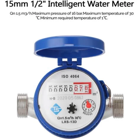 15mm 1/2 Inch Intelligent Water Meter Household Mechanical Rotor Type Cold Water Meter - Image 4