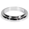 Bathroom Faucet Base Ring + Gasket Under Tap Washer Rosette Chromed Plastic