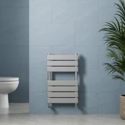 DuraTherm Flat Panel Heated Towel Rail Chrome - 650 X 400mm