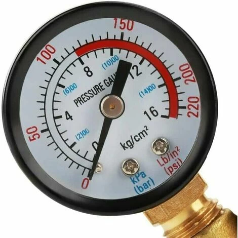 Brass Water Pressure Reducer, DN20 Brass Adjustable Water Pressure Regulator Reducer With Gauge - Image 5