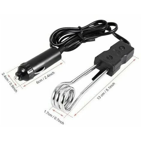 Immersion Heater, Portable Energy Saving Electric Water Heater Instant Immersion Heating Traveling Camping Picnic Car Boiled Water Tool For 24V - Image 4