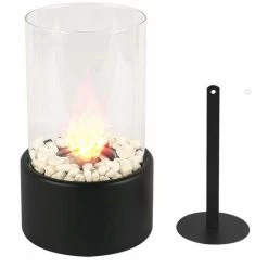 Portable Tabletop Bioethanol Fireplace, Cross Circle Ethanol Fireplace，Bioethanol Fireplace