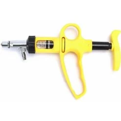 Stainless Steel Semi Automatic Animal Injector, Continuous Animal Syringe, Veterinary Injector Tool, For Horse Sheep Pig Cattle Farm Equipments