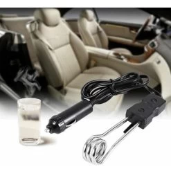 Mini Immersion Heater - Car, 12V/24V Portable Electric Floating Heater, Instant Immersion Water Heater For Outdoor Travel/Camping/Picnic, Safe And Durable To Use