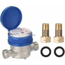 Home Smart Water Meter Mechanical Cold Water Meter Rotor Type 15mm 1/2 Thread