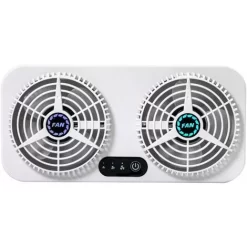 GDRHVFD Dual-use Window Exhaust Fan For Car, Home, Ventilation, Deodorization, Air Purification, Cooling Fan With Adjustable Wind Speed, White