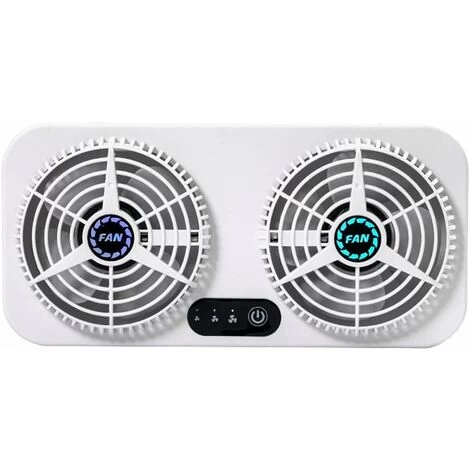 GDRHVFD Dual-use Window Exhaust Fan For Car, Home, Ventilation, Deodorization, Air Purification, Cooling Fan With Adjustable Wind Speed, White