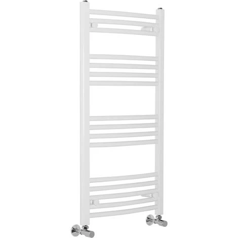 WarmeHaus Fjord Curved Heated Towel Rail White 1000x500mm - Image 5