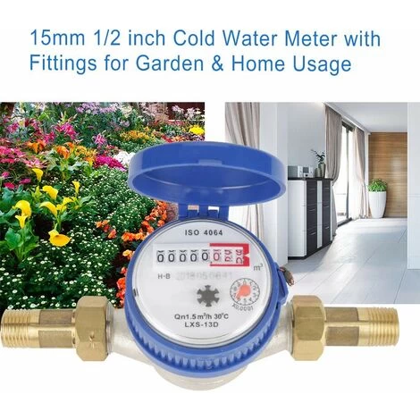 Smart Water Meter Mechanical Household DN15 Rotor Type Cold Water Meter High Sensitivity Pointer Digital Display Combined Tap Water Meter TS-S300E - Image 2