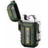 Waterproof Outdoor Windproof Lighter Double Arc Lighter Electric Lighters USB Rechargeable - Flameless - Plasma Cool Lighters For Camping, Hiking, Adventure, Survival Tactical Gear