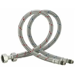 Flexible Connection Hose Stainless Steel Tap For Hot And Cold Water Single Handle Kitchen Sink Tap 60cm