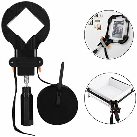 HIASDFLS Bande De Serrage, Sangle De Serrage Réglable à 4 Mâchoires Pour Meubles Et Cadres Photo Noir 6 M - Image 4