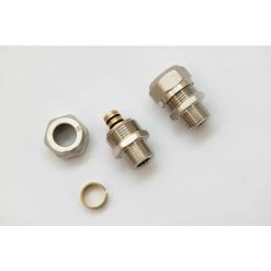 1/2" MALE IRON TO 16MM PIPE A PAIR UNDERFLOOR HEATING