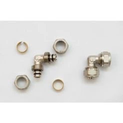 COMPRESSION ELBOW FOR 16MM PIPE A PAIR UNDERFLOOR HEATING
