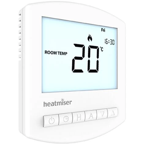 UNDERFLOOR HEATING HEATMISER SLIMLINE WIRELESS HARD WIRED THERMOSTAT AND RECEIVER