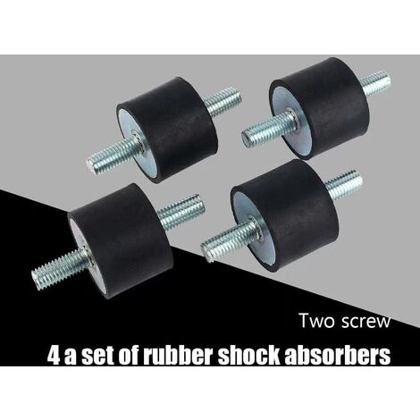 LITZEE 4 Pcs M10 40 X 30 Rubber Vibration Isolator Double Threaded Vibration Mounts With Screws - Image 4