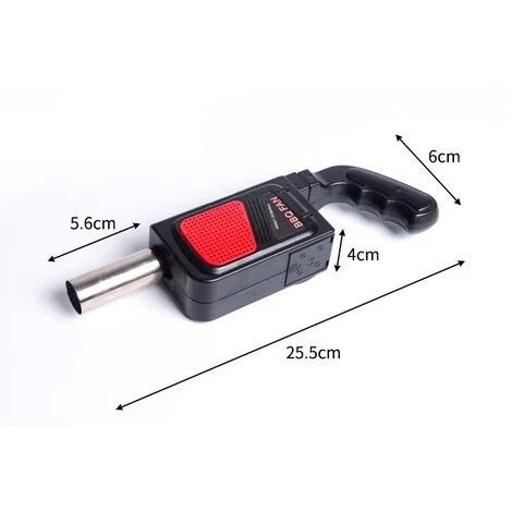 LITZEE Barbecue Blower, Portable Electric Manual Barbecue Blower Barbecue Blower Barbecue Bellows Tool Outdoor Picnic Camping Hiking Stove (Without Battery) - Image 2