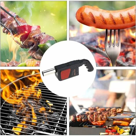 LITZEE Barbecue Blower, Portable Electric Manual Barbecue Blower Barbecue Blower Barbecue Bellows Tool Outdoor Picnic Camping Hiking Stove (Without Battery) - Image 5