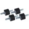 LITZEE 4 Pcs M8 Vibration Isolator Rubber Mounts 30 X 20 Vibration Mounts Rubber Vibration Isolator With Screws