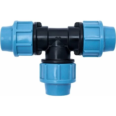 20 Mm X 20 Mm X 20 Mm Female MDPE PE Tee Water Adaptor Plastic Pipe Connector
