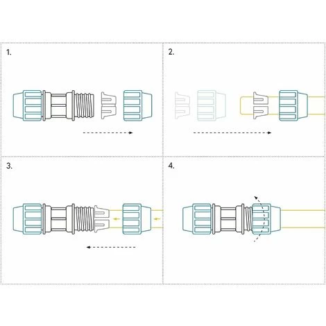 20 Mm X 20 Mm X 20 Mm Female MDPE PE Tee Water Adaptor Plastic Pipe Connector - Image 2