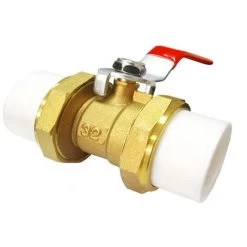 Copper Core Hot Melt Heating Valve, Double Port Ball Valve, Standard Channel(copper Body Steel Ball, DN32, Inner Diameter 32mm)